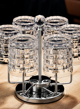 轻奢高档水晶玻璃威士忌杯套装创意家用高颜值白兰地洋酒啤酒杯子