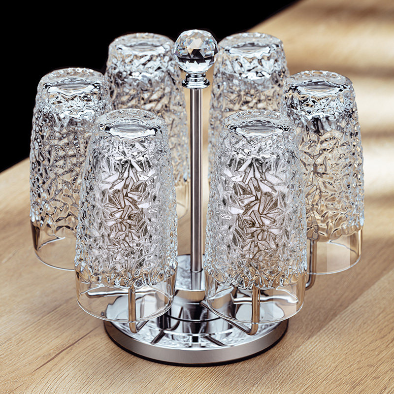 高级感轻奢耐热玻璃杯套装家用高颜值泡绿茶杯客厅待客喝水杯子