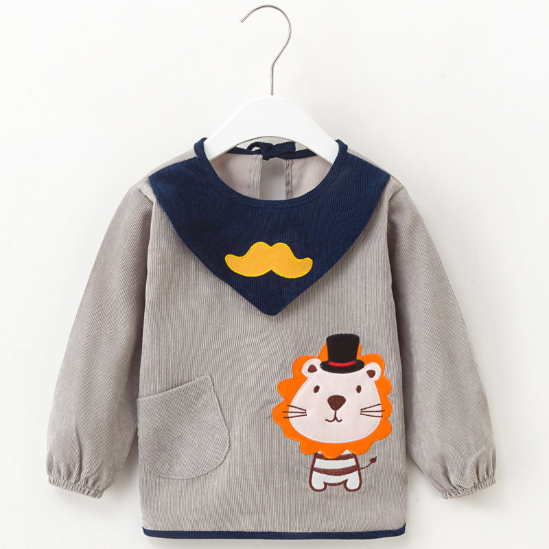 罩衣儿童宝宝围围衣男童秋冬幼儿长袖防水防脏婴儿吃饭可外穿围兜,童装/婴儿装/亲子装,反穿衣/罩衣,淘宝优惠券,粉丝福利购,淘宝优惠卷