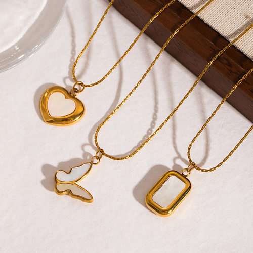 欧美钛钢项链女轻奢18k镀金