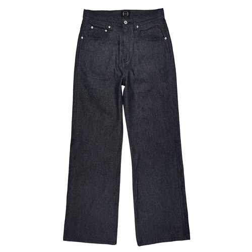 B72 原创潮牌【黑魂】牛王美国康龙原牛黑色牛仔裤男女夏季