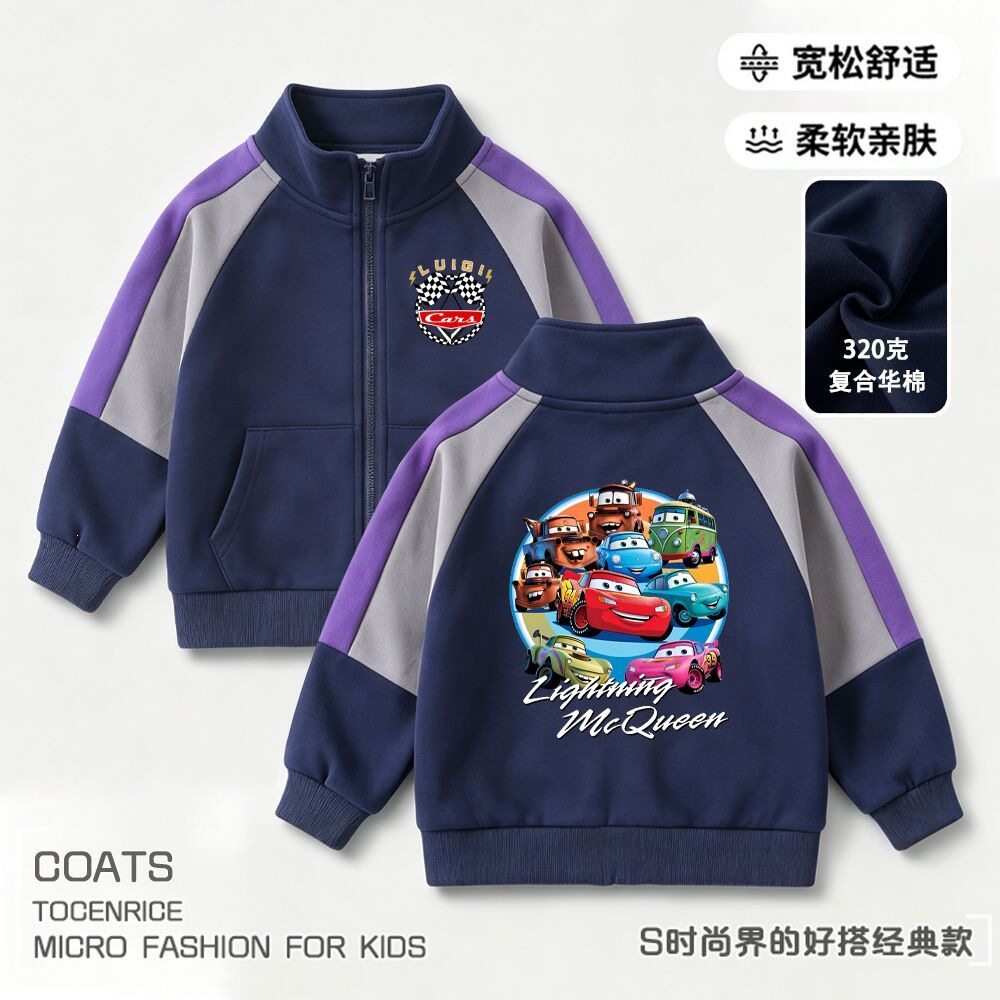 新款2026卡通印花男童立