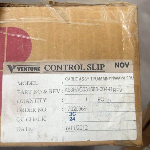 议价A53HAC031683-004-R 线缆 Venture品牌TPU主线11针30米维修