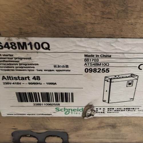 议价ATS48M10Q 软起动器 230V-415V 1000A 工控自动化器件维修