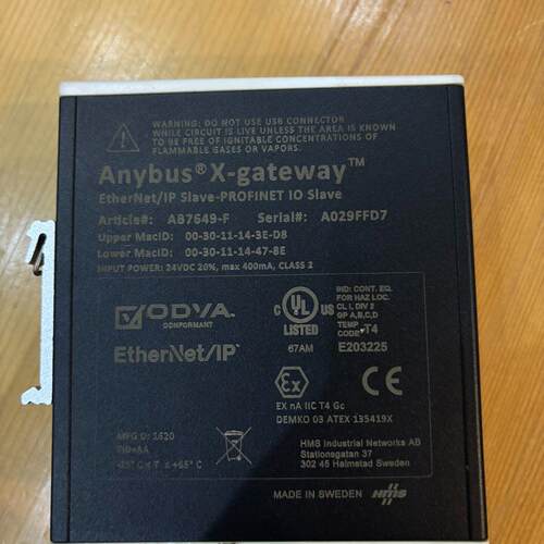 议价AB7649-F Anybus X-gateway EtherNet/IP PROFINET网关维修