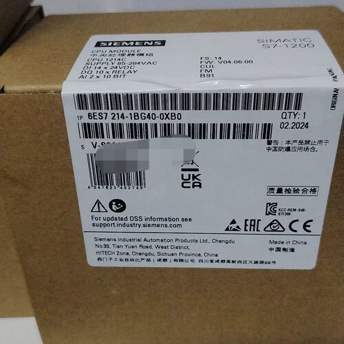 议价6ES7 214-1BG40-0XB0 CPU模块 S7-1200 中央处理器模组维修
