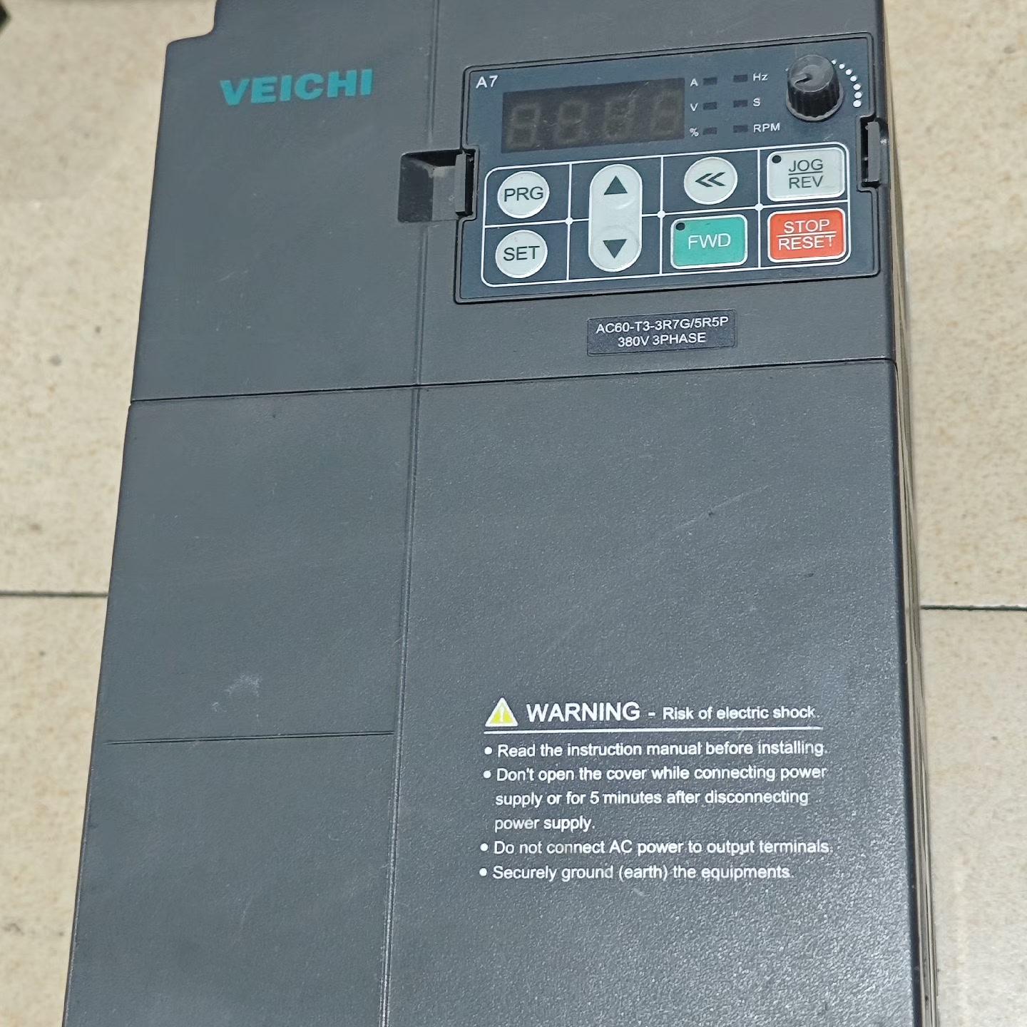 议价AC60-T3-3R7G/5R5P 伟创变频器 三相380V工业调速装置维修