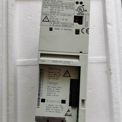 议价E82EV751_2C902 伦茨变频器 0.75KW AC230V 调速装置维修