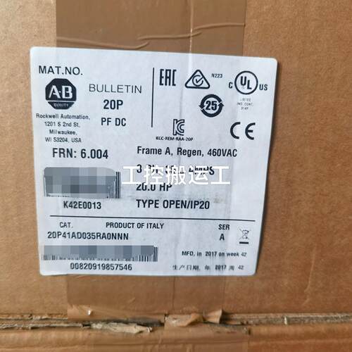 议价20P41AD010RA0NNN AB工控自动化变频电气模块维修