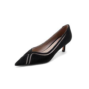 westory2025春新款尖头细跟高跟鞋气质时尚百搭单鞋女S25AE58541