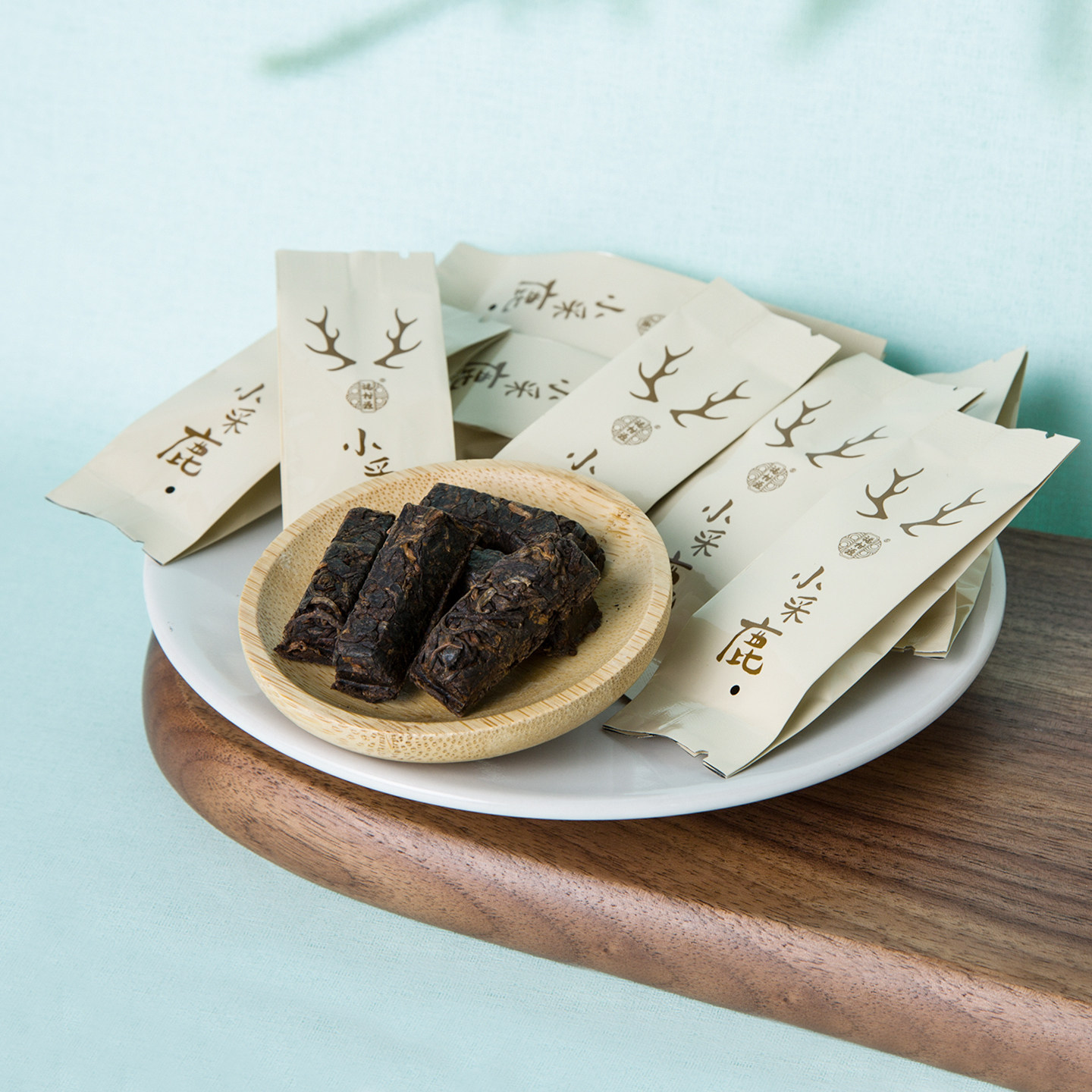 福柑源小采鹿糯米香普洱茶勐海冲泡熟茶砖茶便捷小包装茶叶礼盒装