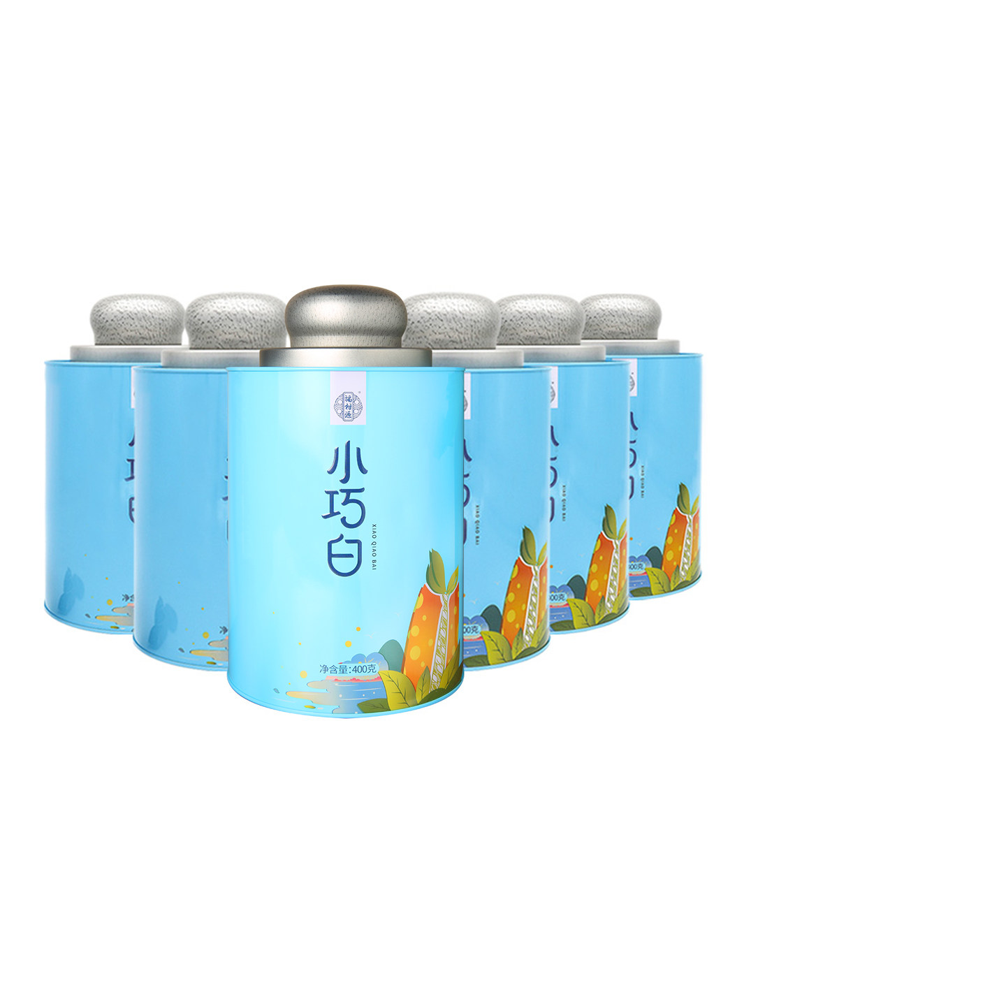 【囤货装】福柑源小巧白2016年福鼎寿眉陈皮白茶新会茶叶400g*6罐