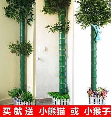 管道装饰落下遮挡藤条竹节树皮