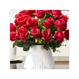 绢花绣球 假花套装 茶几上的装饰摆件花客厅仿真假话干花桌面饰品