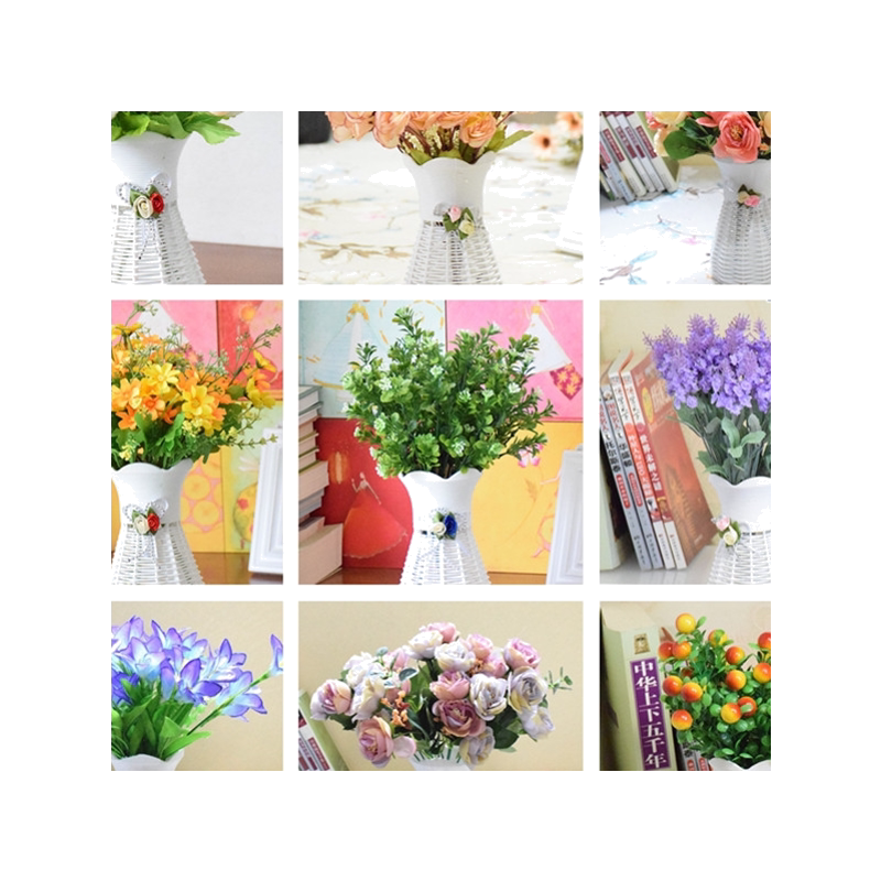 清明节祭奠扫墓塑料花仿真花上坟假花墓地墓前的装饰用品祭祀花篮