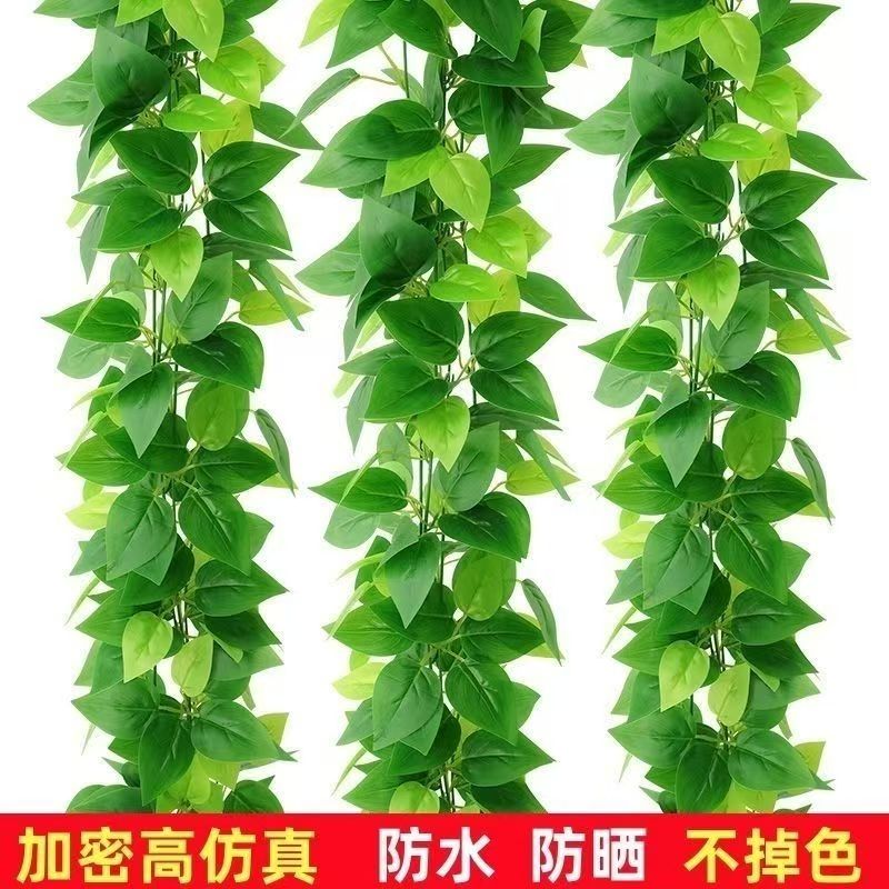 仿真绿植藤条绿萝叶装饰