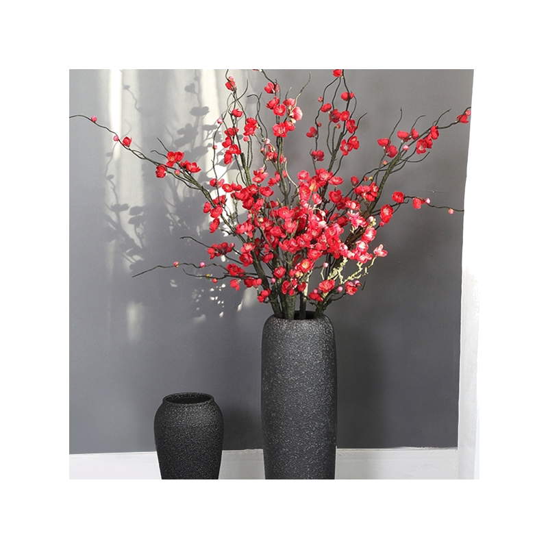 干花装饰假花落地摆件仿真梅花