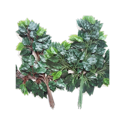 仿真绿植塑料榕树枝银杏叶子