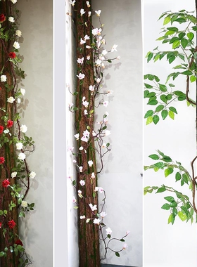 暖气管道煤气下水管道卫生间阳台创意美化装饰树皮遮挡包柱子圆柱