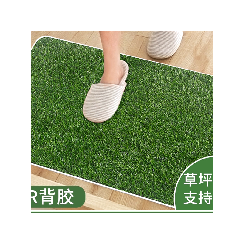 白底进门入户塑料脚垫仿真草坪