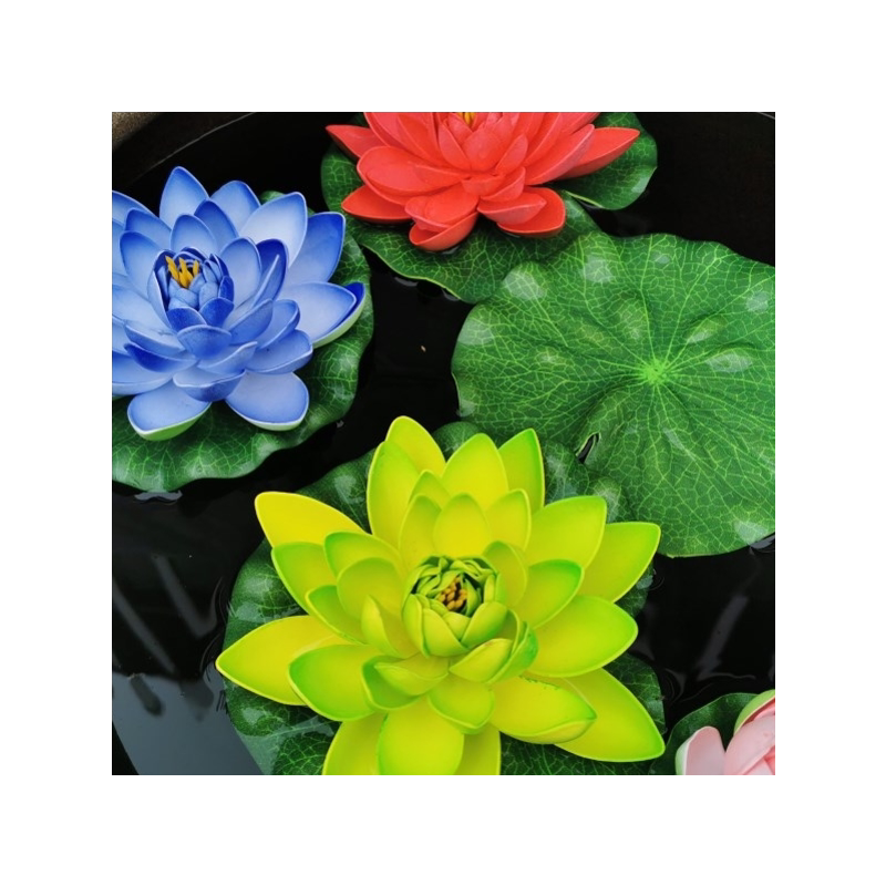 仿真荷花水上漂池塘造景道具假