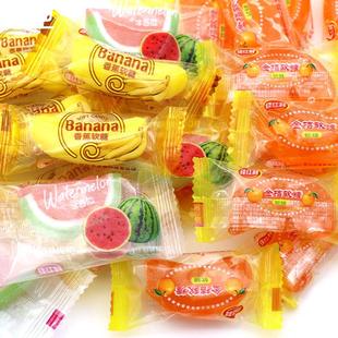 佳仕利冰西瓜风味软糖500g 35颗传统老味道金桔香蕉儿时零食糖果