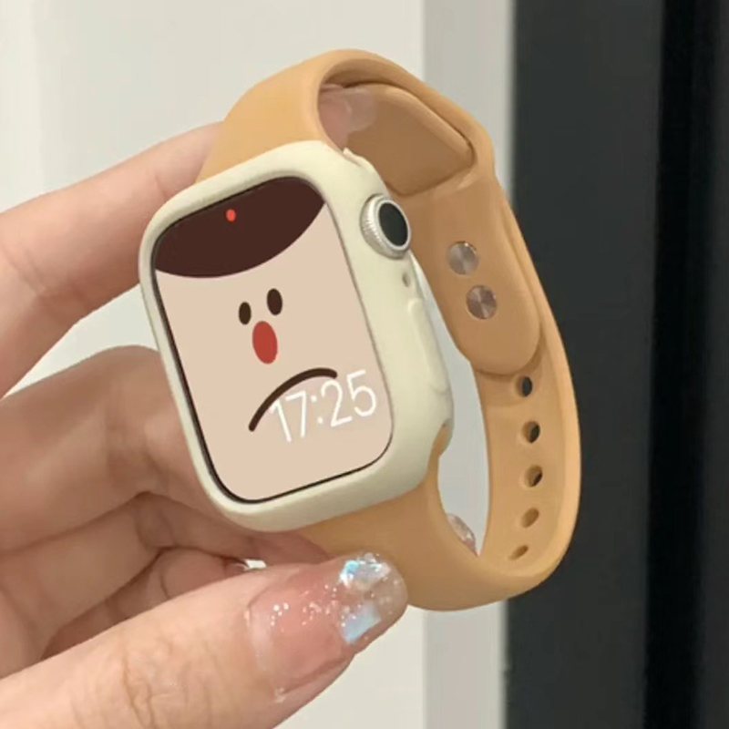 学生可爱小蛮腰iWatch硅胶表带S8