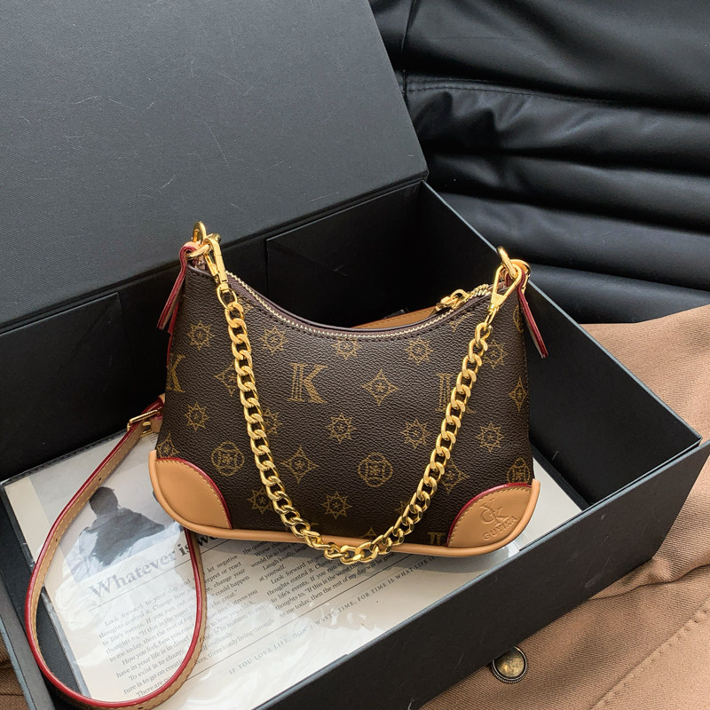 高级感轻奢小众迷你牛角包女2025新款链条腋下包百搭单肩斜挎包,箱包皮具/热销女包/男包,牛角包,淘宝优惠券,粉丝福利购,淘宝优惠卷