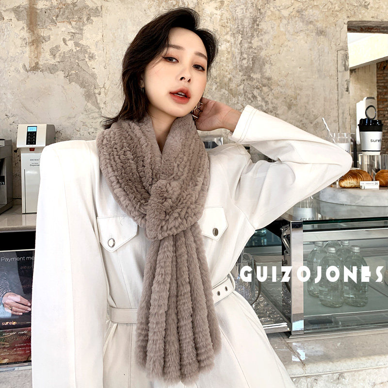 贵族琼斯 女冬 新款獭兔毛编织皮草围巾长款流苏真毛毛绒保暖围脖,服饰配件/皮带/帽子/围巾,围巾/丝巾/披肩,淘宝优惠券,粉丝福利购,淘宝优惠卷