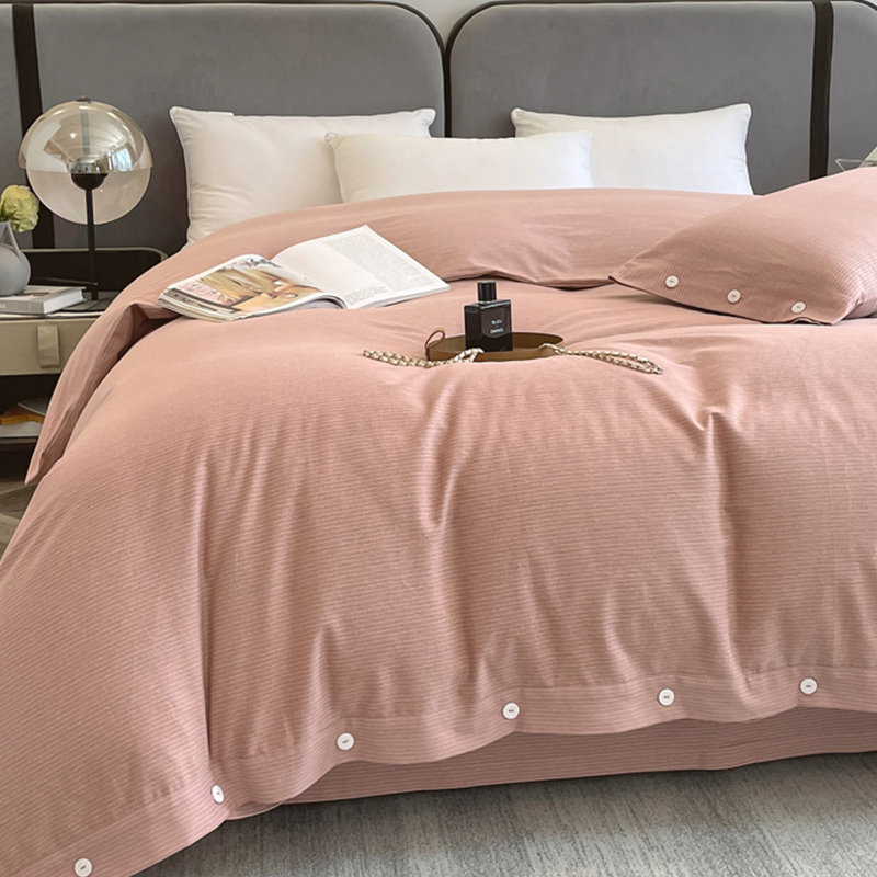 多喜爱无印纯棉磨毛被套单件150x200x230单双人冬季加厚全棉被罩