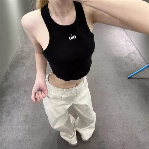 现货Alo夏新款无袖工字背心吊带