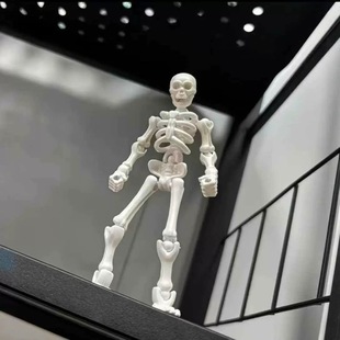 多关节可动骨节人骷髅人偶儿童diy拼装玩具模型手办整蛊搞笑挂件