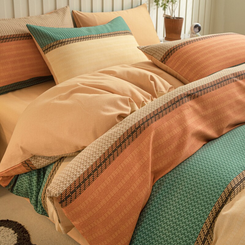 多喜爱冬季纯棉磨毛被套单件加厚全棉被罩单人150x200x230秋冬天