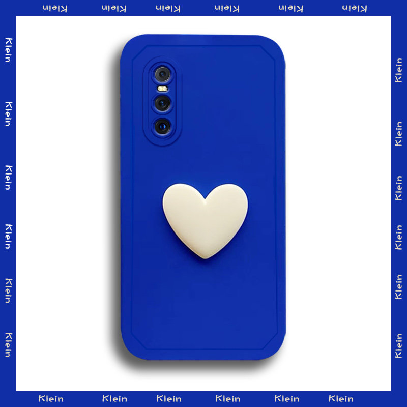 vivox27手机壳viovx叉v1838a克莱因蓝vⅰvo立体爱心ⅹ27vivo情侣viv0