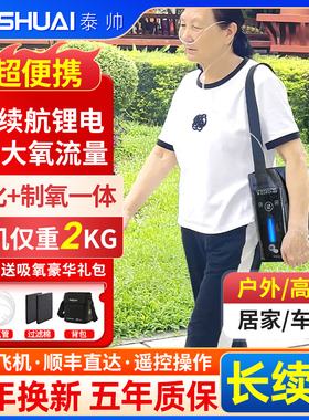 泰帅制氧机便携式小型随身车载家用氧气机孕妇高原户外老人吸氧机