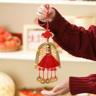 饰簸箕扫把挂件新房搬家入伙挂饰新年布置节庆用品 乔迁新居装