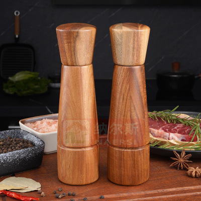木研磨器手动胡椒磨相思木盐磨陶瓷芯底部调节多用研磨器厨房工具