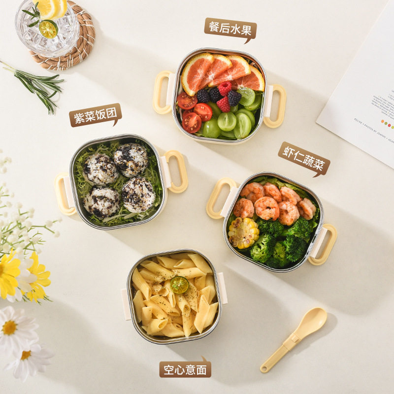 316多层方形不锈钢保温饭