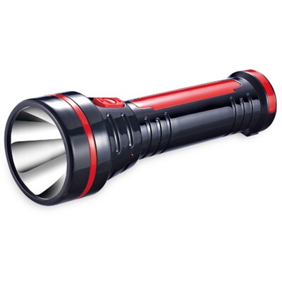 雅格可充电式手电筒强弱两档强光超亮3775家庭应急户外巡逻照明灯