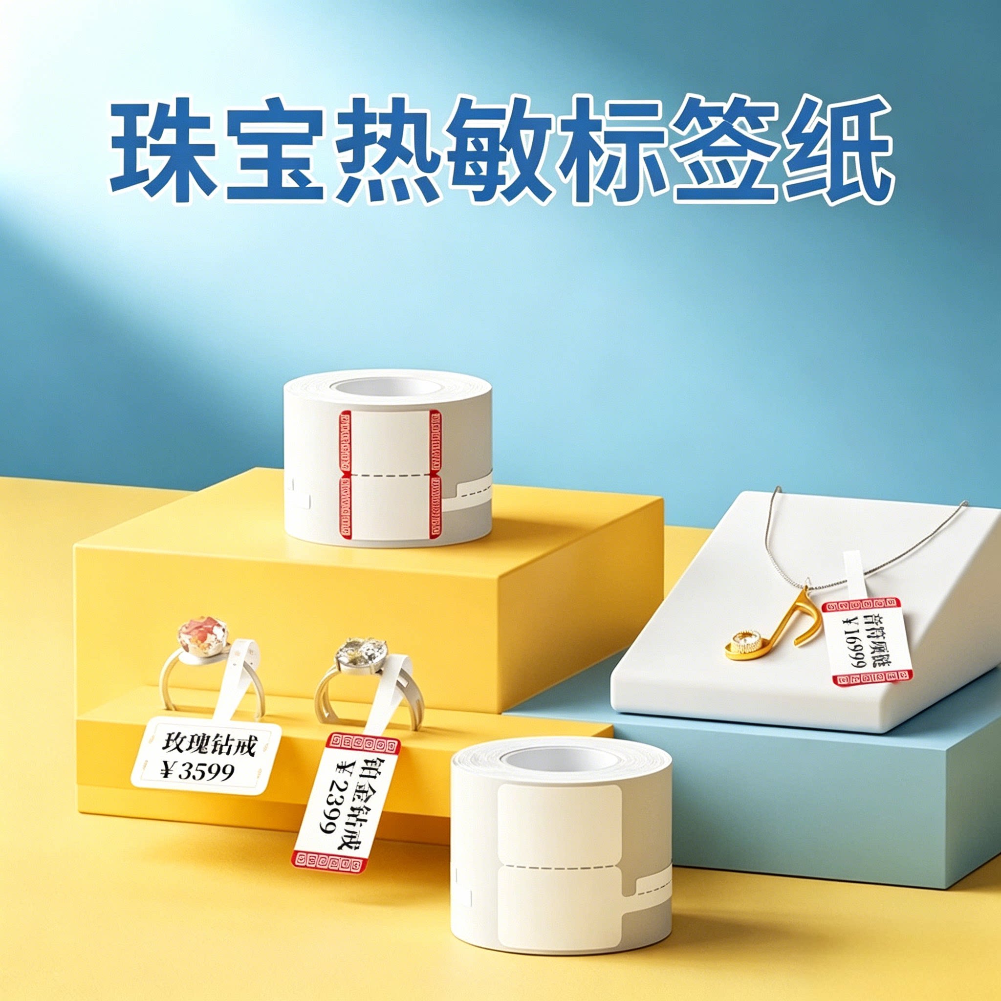 【B系列】珠宝价格标签打印纸图片