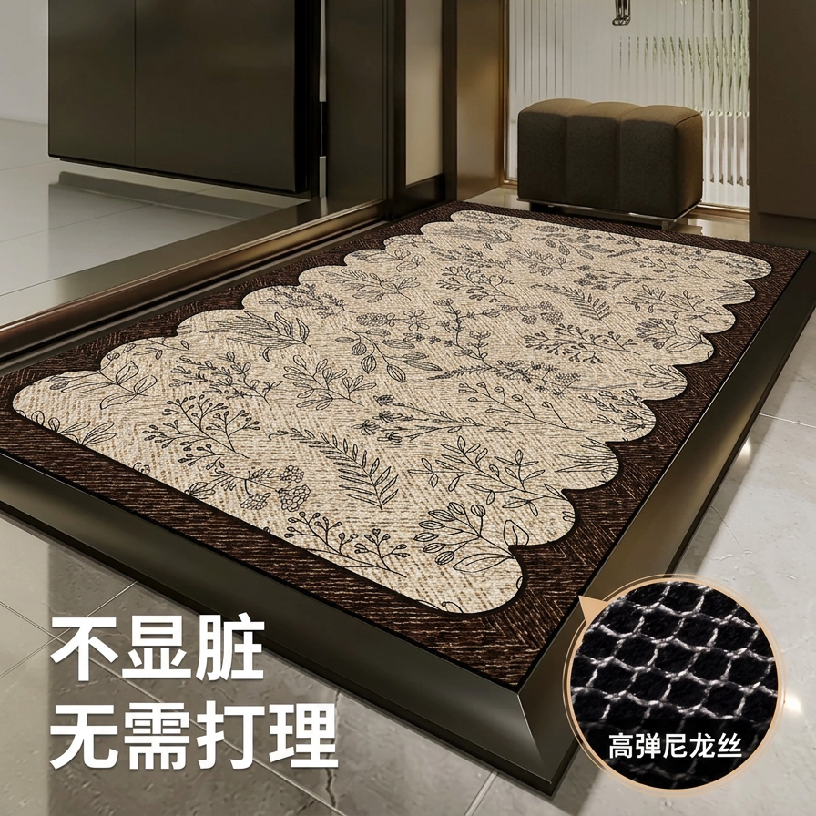 高档轻奢入户门地垫耐磨除尘蹭土可裁剪家用门垫室内门厅进门脚垫