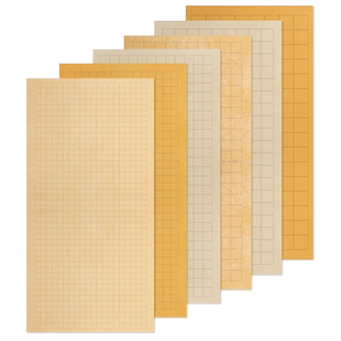 四尺整张做旧仿古蜡染格子3 4 5 6 7 8cm方格手工半生半熟灰色毛笔中楷小楷书法创作楷书行书国展用作品宣纸