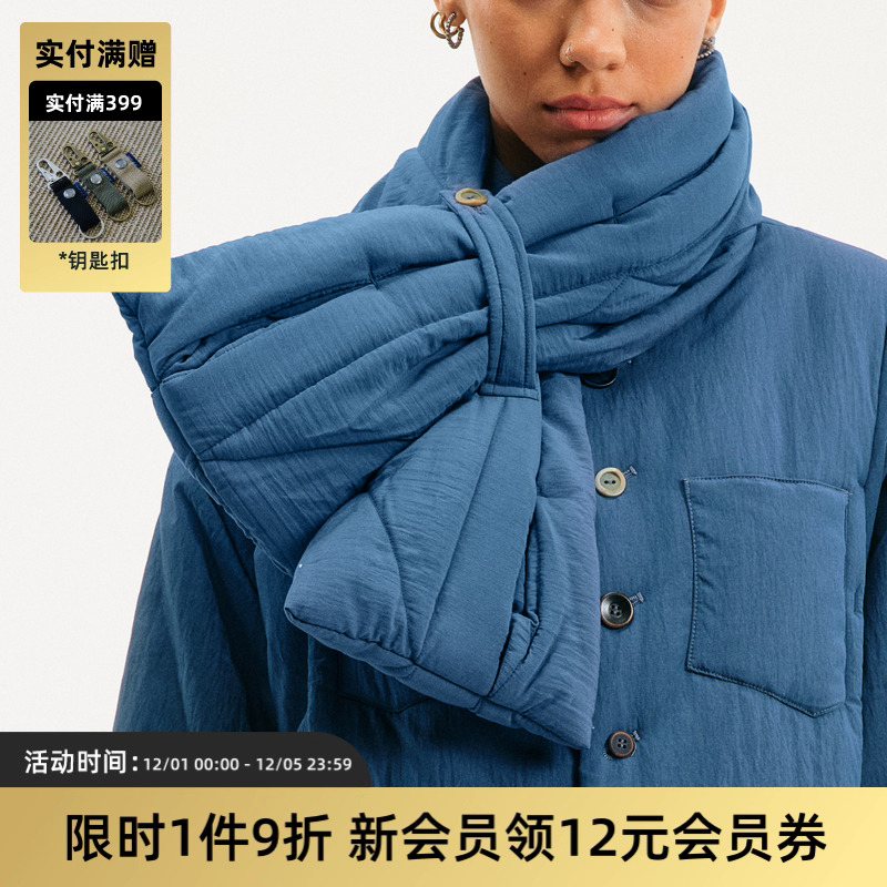 TIRES「隙柔」日系柔软轻薄围巾 蓝色黄色黑色秋冬保暖围脖