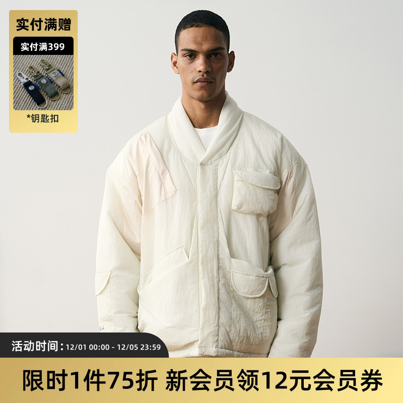 TIRES厚秋冬道袍棉服复古