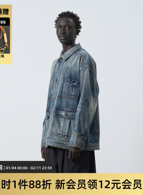 TIRES「赤鞣」复古牛仔谷仓外套 日本面料重水洗破坏赤耳中款夹克