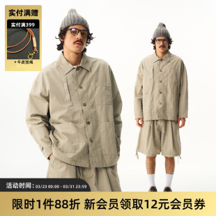 夹克 日系复古水洗四袋工装 宽松休闲外套 26SS TIRES