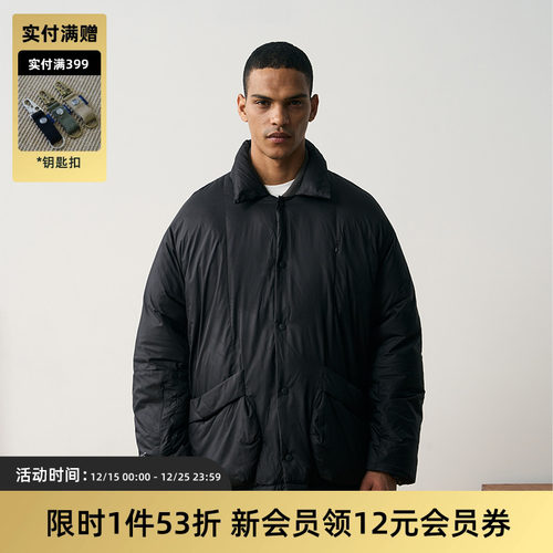 TIRES日系翻领秋冬面包羽绒服