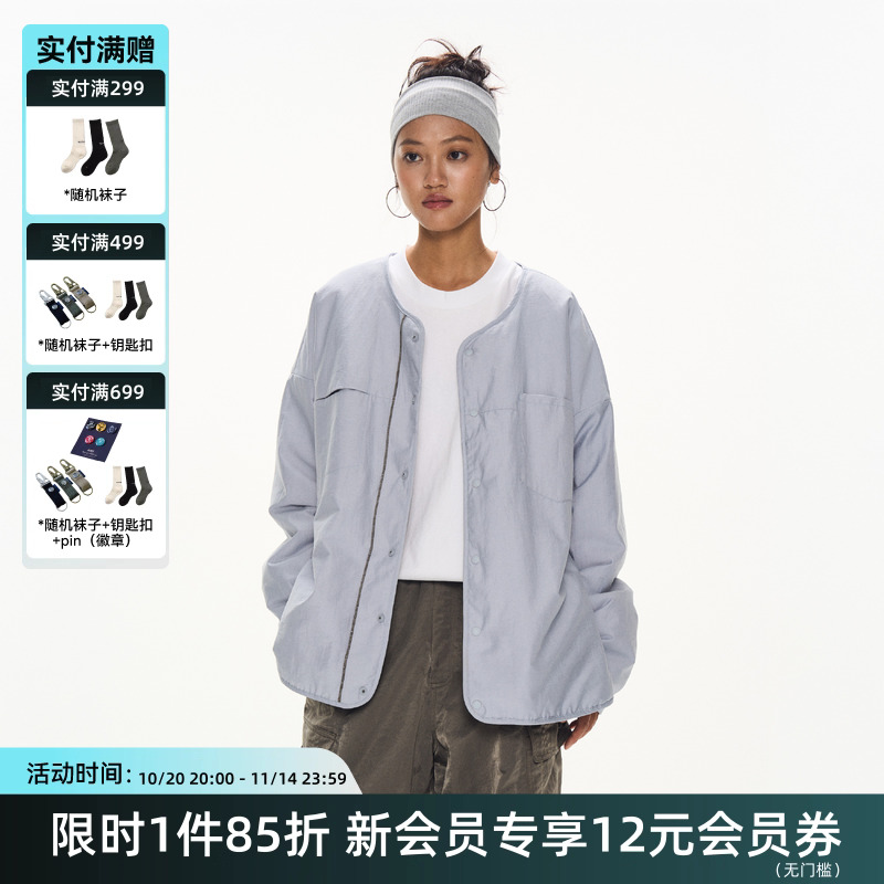 TIRES 日系复古双面穿棉服 内胆保暖宽松夹克秋冬男女
