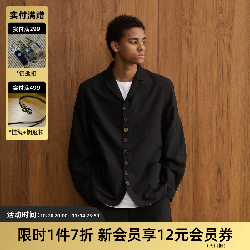 TIRES 25SS SERUTXET 羊毛立体剪裁休闲西服垫肩百搭西装外套男女