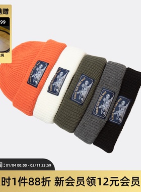 TIRES VAN 20AW秋冬针织毛线帽  潮流雅痞瓜皮帽男女棉帽工装冷帽